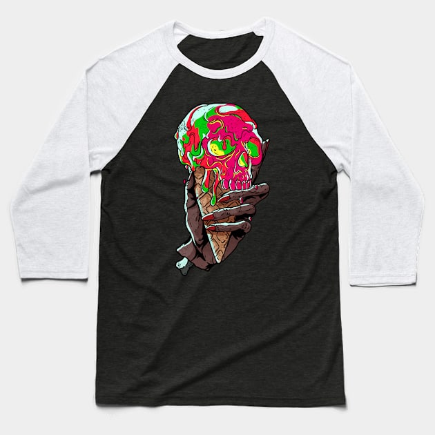 Skeletal Scoop Baseball T-Shirt by FanFreak